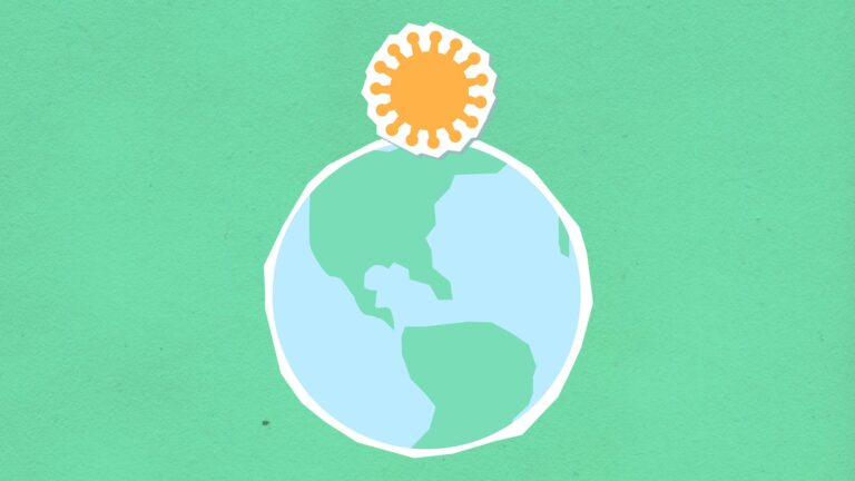 earth and sun illustration